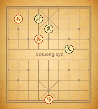 2 chốt thắng 2 tượng